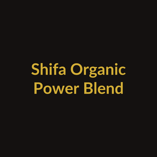 Shifa Organic Power Blend jar placeholder — swap for your product photo